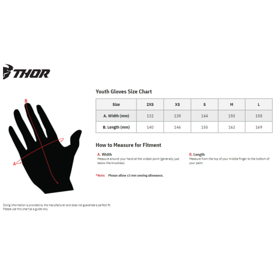 Manusi copii Thor Spectrum Black